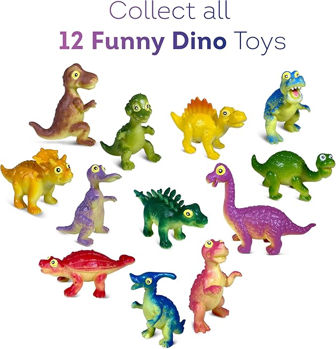 Made in USA Dino Bath Bombs for Kids with Big Funny Dinosaurs Surprise Toys Inside - Quality Funny Dinosaur Surprises Inside Bubble Bath Bombs | Gift for Boys and Girls on Birthday
