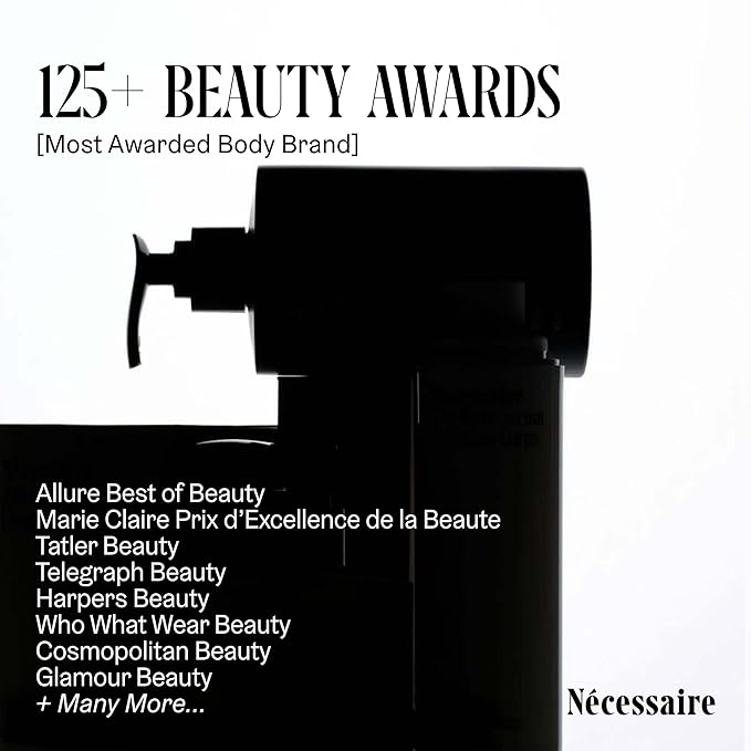 Nécessaire The Body Exfoliant Bar. 2% Physical Exfoliant. 5 Ceramides. Niacinamide. Smooth KP, Rough Patches, Ingrown Hairs. Fragrance-Free. 140 g / 5 oz