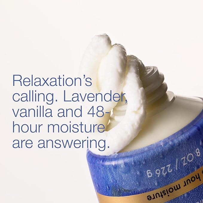 Bath & Body Works Lavender Vanilla Aromatherapy Body Cream, Ultimate Hydration Moisturizer with Shea Butter & Hyaluronic Acid for Dry Skin, 8 fl oz - 2 Pack