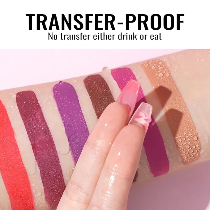 Oulac Brown Lipstick Matte for Women Long Lasting Lip Stain, Smudgeproof Liquid Lipsticks Waterproof, Transferproof, Vegan & Cruelty-Free Lip Color M27 Chocolate Brown