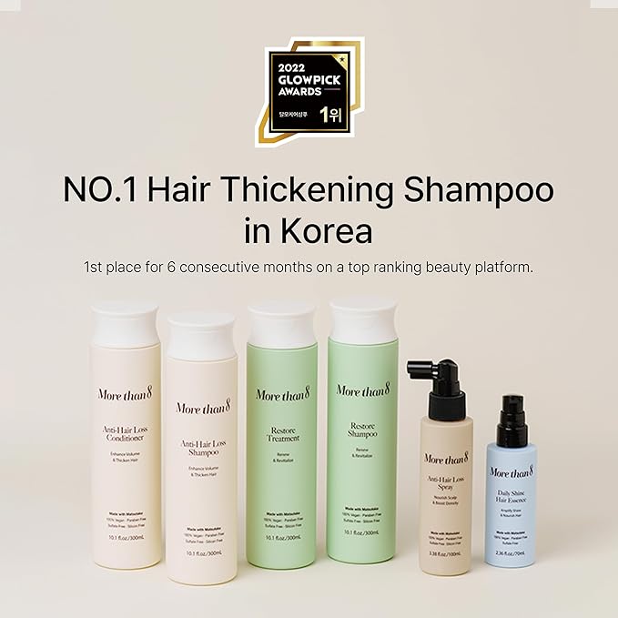 Thickening Treatment Conditioner with Matsutake Extract – The Ultimate Solution for Hair Thinning and Volume Loss, 100% Vegan, Parabens Free, for All Types of Hair, 10.1 oz