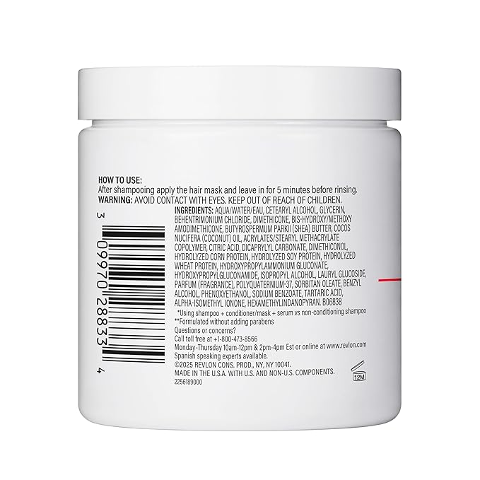 REVLON ColorSilk After Color Care Mask, Vegan Keratin Hair Treatment, Bond Repair for Damaged Hair, For All Hair Colors & Types, 7.6 fl oz
