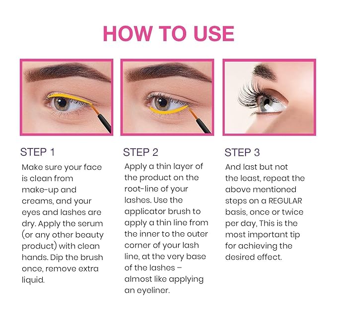 VieBeauti Eyelash Serum for Daily Lash Care, Gentle PGA-Free Lash Conditioning Serum to Support Healthier Looking Lashes, Vegan & Cruelty-Free