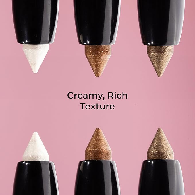 MCoBeauty Eyeshadow Stick - Deep Cocoa - Creamy Matte Eye Crayon with Built-In Sharpener - Multi-Use Cream Eye Shadow Stick & Eyeliner, Highly Pigmented Blendable Vegan Eye Makeup