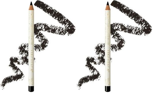 Pacifica Waterproof Eyeliner Pencil Jet Black Eye Liner Longwear, Smudge-Proof, Vegan & Cruelty-Free Eye Makeup Vegan & Cruelty-Free (Shade Jet Black) Ophthalmologist Tested (Pack of 2)