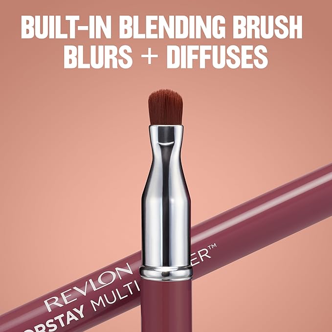 Revlon ColorStay Multi-Liner, Creamy Formula, Multiuse For Lips, Eyes & Face, Precision Brush for Easy Blending, 003 Less Traced