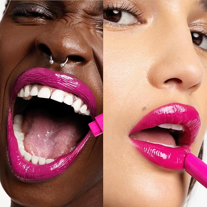 about-face Cherry Pick Lip Color Butter – High-Shine, Hydrating Lip Balm with Pomegranate Flower Extract & Cherry Butter – Vegan, Cruelty-Free, Clean Beauty – 0.06 oz (Dragonfruit Fusion, Hot Fuschia)