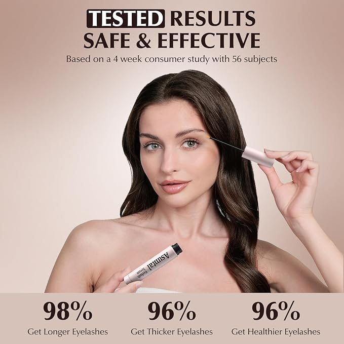 Lash Serum for Eyelash Growth - Advanced Eyelash Growth Serum for Longer, Thicker & Fuller Lashes - Nourishing Vegan Formula, Cruelty-Free for Sensitive Eyes (5ml)