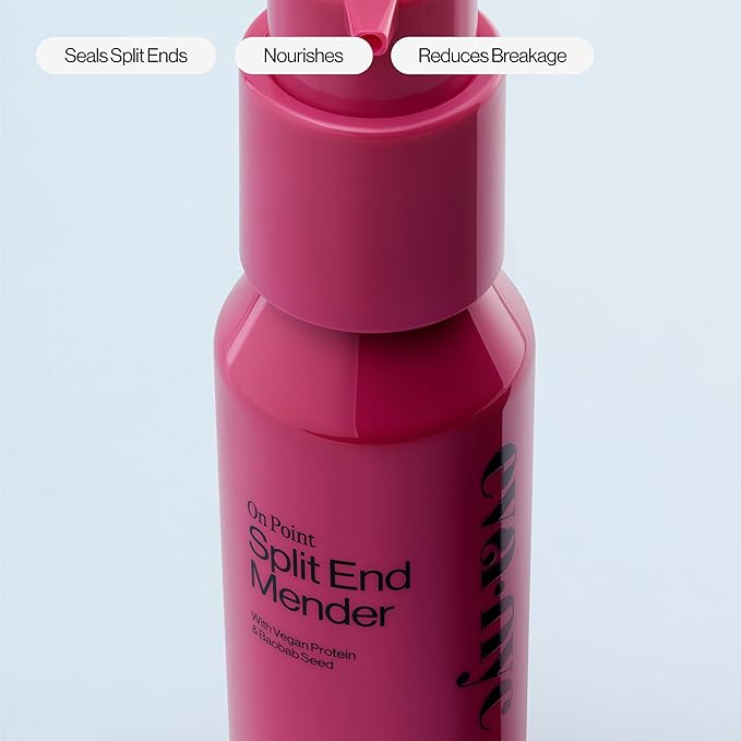 Eva NYC Split Ends Treatment for Dry Damaged Hair - Reduce Breakage + Seal Split Ends with Vegan Protein + Baobab Seed - Hair Serum for Softer Stronger Hair - Travel Size - Vanilla Scent - 2 fl oz