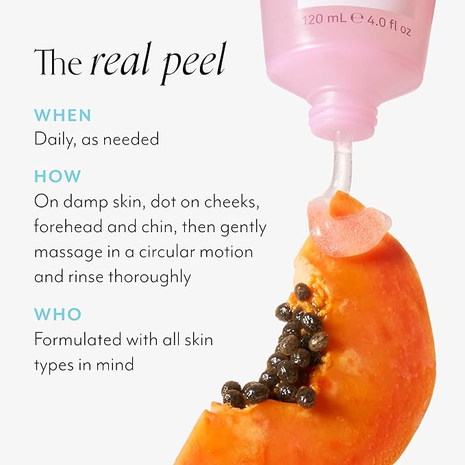 Bliss Jelly Glow Peel™ Gentle Non-Abrasive Cleanser and Exfoliator With Fruit Enzymes - 4 Oz - Nourishes and Hydrates Skin - Clean - Vegan & Cruelty Free