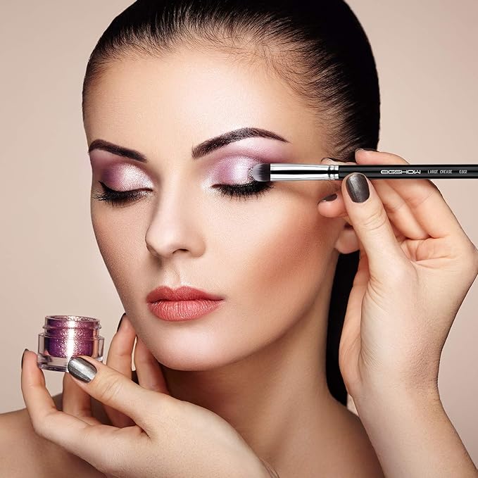 Crease Eyeshadow Brush, EIGSHOW Precision Eye Shadow Blending Brushes for Base Application Smudging Defining, Soft, Dense Bristles (E802)