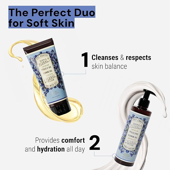 Panier des Sens - Moisturizing Body Wash for Women & Men - Gentle Shower Gel with 96% Natural Ingredients for Normal & Sensitive Skin - Body Care Made in France, SLS Free, Vegan