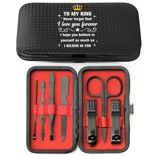 Valentines Gift for Boyfriend,Sentimental Xmas Valentines Day Cute Gifts Ideas Christmas Birthday Presents Stocking Stuffers from Girlfriend Nail Clippers Manicure Kit for Boyfriend Men Pedicure Tools