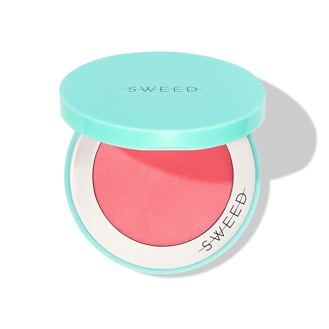 SWEED - Air Blush Cream | High Pigmented, Velvet Finish | Vegan, Cruelty-Free, Clean Beauty (Lucky, 0.17 oz | 5 g)