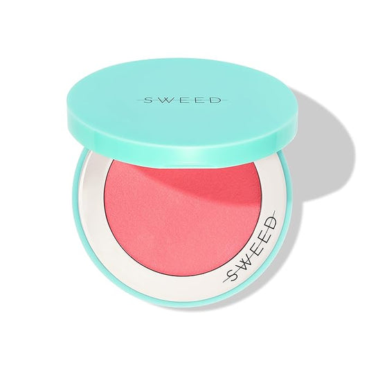 SWEED - Air Blush Cream | High Pigmented, Velvet Finish | Vegan, Cruelty-Free, Clean Beauty (Lucky, 0.17 oz | 5 g)
