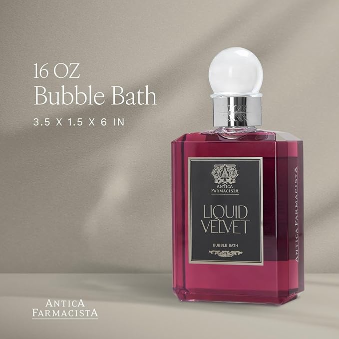 Antica Farmacista Bubble Bath - Relaxing Foam Bath with Honey, Jojoba Oil & Aloe Vera - Luxury Gift for Any Occasion - Liquid Velvet, 16 fl oz
