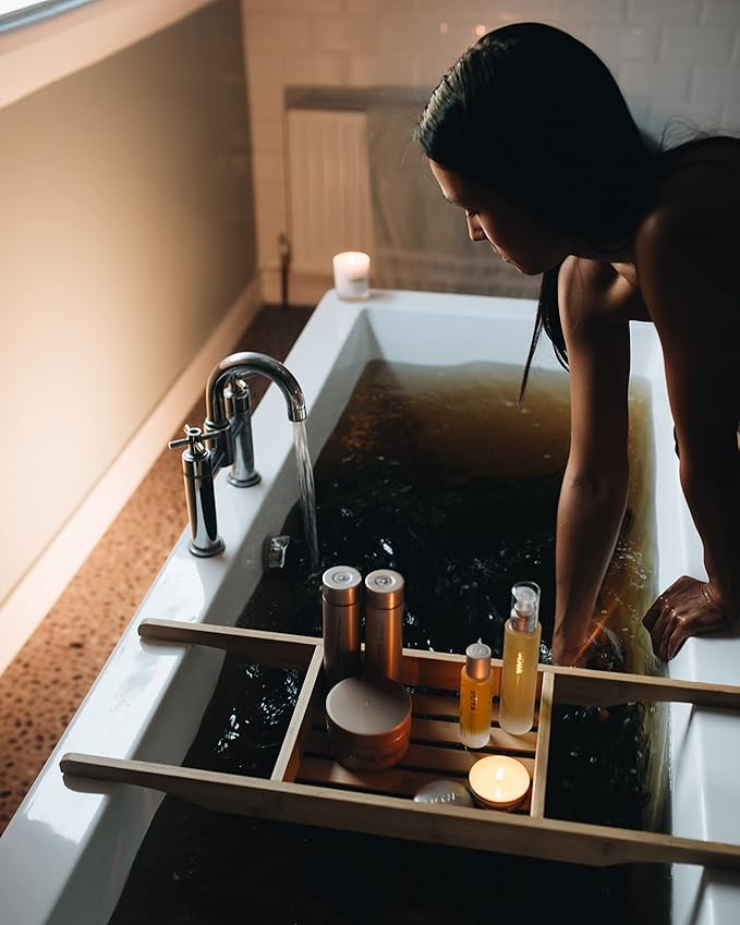 VOYA Lazy Days Detoxifying Seaweed Bath at Home, Certified Organic and Hand-harvested Irish Fucus Serratus Seaweed, Cruelty Free, 14 oz