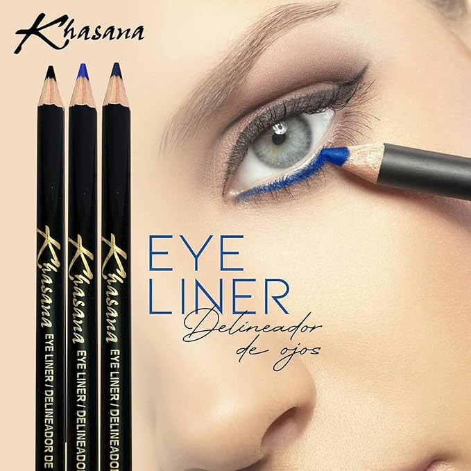 Eyeliner Pencil, Glide On, Waterproof, Ultra Smooth & Creamy Application, Long-Lasting, Matte Finish Versatility, Smudge-Proof, Ophthalmologist Tested, Cruelty Free & Vegan, #12 Blue