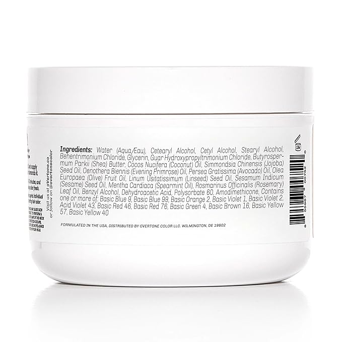 Overtone Color Depositing Semi-Permanent Hair Dye Conditioner - 8 oz For Natural & Color-Treated Hair, Moisturizing Shea Butter & Coconut Oil - Vegan & Cruelty-Free, Vibrant Pink