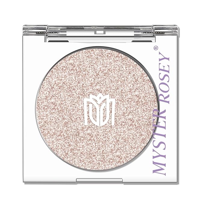 Sparkle Eye Shadow Palette Makeup for Older Women, Glitter Shimmer and Metallic Single Eyeshadow Makeup, High Pigment Mini Monochrome Eyeshadow Vegan, Cruelty-Free
