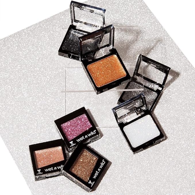 wet n wild Color Icon Glitter Eyeshadow Shimmer Nudecomer (Pack of 2)