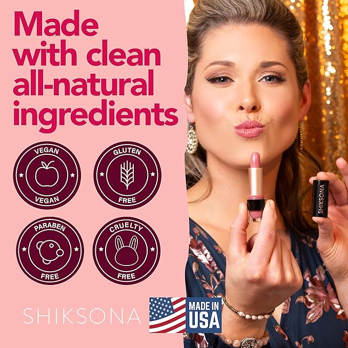 ShikSona Exotic Entrepreneur | Vegan, Creamy, Full Coverage Matte Lipstick in a Timeless, Vibrant Plum Shade