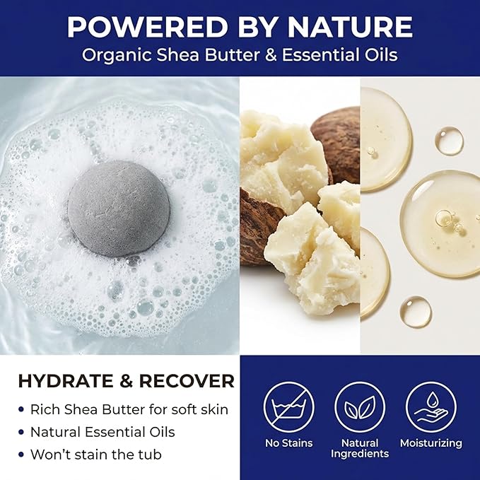 Bath Bombs for Men - Gift Set of 18 Scented Handmade Natural Bath Bombs of 2.5 oz w/Essential Oils, Unique Manly Scents, for Boyfriend, Husband, Father - 18 Pack