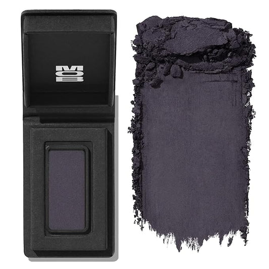 MOB Beauty Eyeshadow M14 Matte Indigo Grey – Cool-Toned Periwinkle Grey Shade for Smoky Eye or Outer Corner, Talc-Free Vegan Cruelty-Free Skincare Infused Long Wear Sustainable Refillable