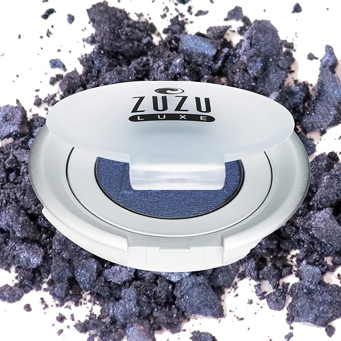 Zuzu Luxe Mineral Eyeshadow (Ice Princess - Cadet Blue/Cool Shimmer), Richly pigmented, velvety smooth formula. Natural, Paraben Free, Vegan, Gluten-free, Cruelty-free, Non GMO, 0.07 oz.