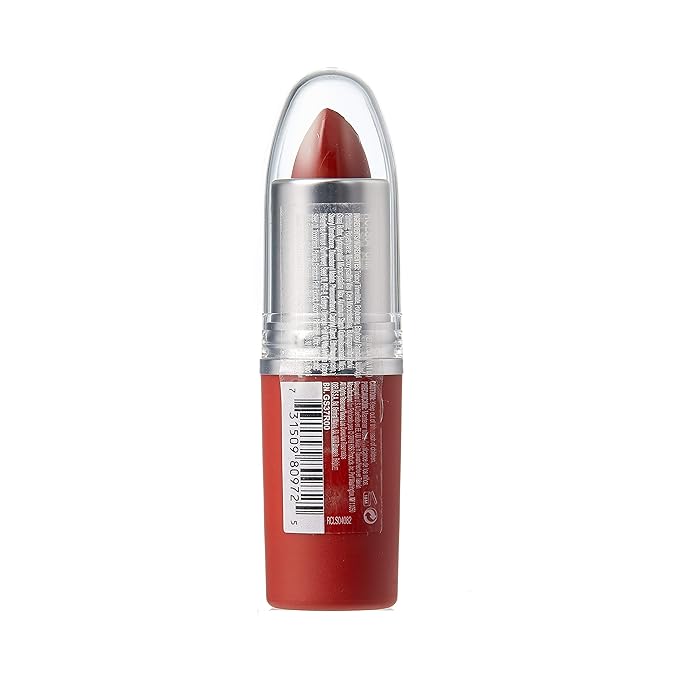 Ruby Kisses Super Rich Creme Lipstick, Hydrating Full Coverage Long Lasting Highly Pigmented Smooth Apply Lip Makeup for Women Men (Chili)