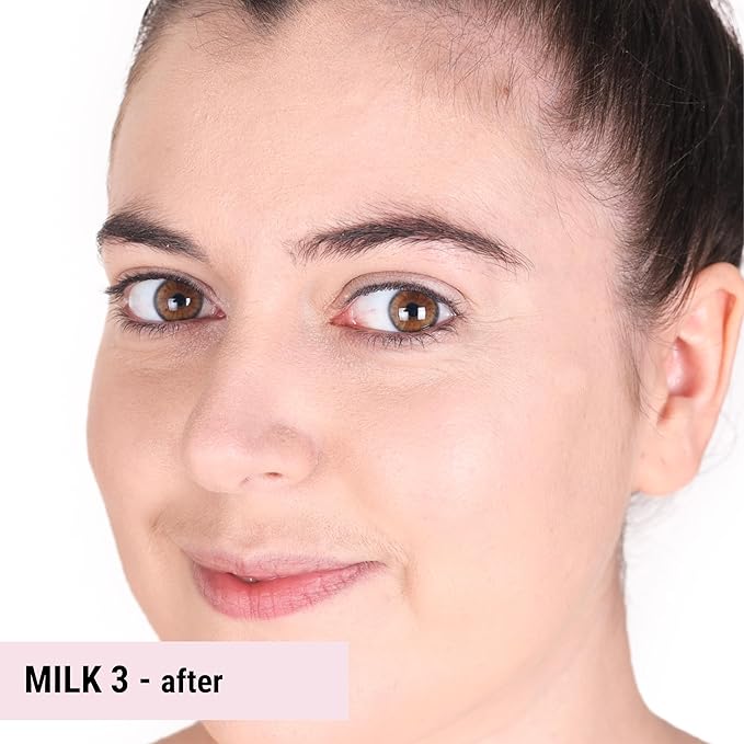 The Good Mineral Loves-You-Back 3in1 Mineral Powder Foundation (MILK 3) | Designed for Rosacea, Acne-Prone, Sensitive Skin | 3IN1 Concealer, Powder + Foundation | Non-Caking, Non-Drying