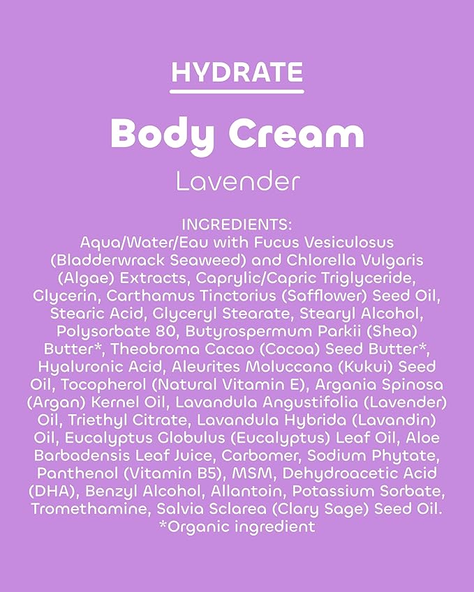 Seaweed Bath Company Cream Body Lavender, 6 fl oz