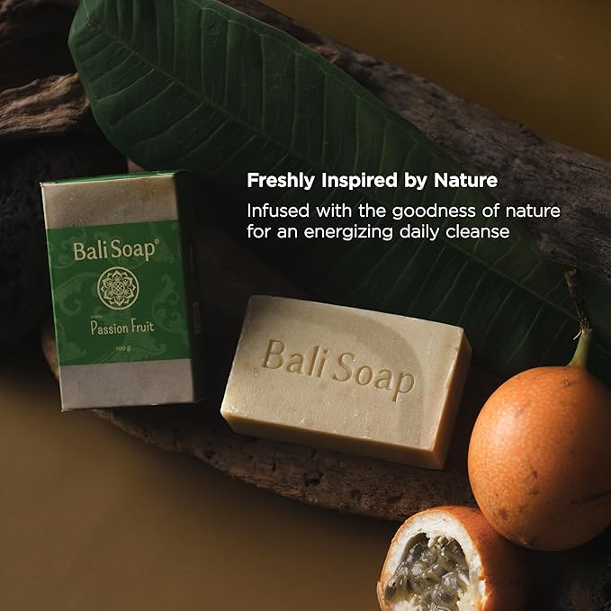 Bali Soap Tropical Paradise Collection 6-Pack Premium Handmade Soap Gift Set, Exotic Fruit & Floral Scents, Vegan Spa Experience for Women & Men, Moisturizing & Nourishing, All Skin Types