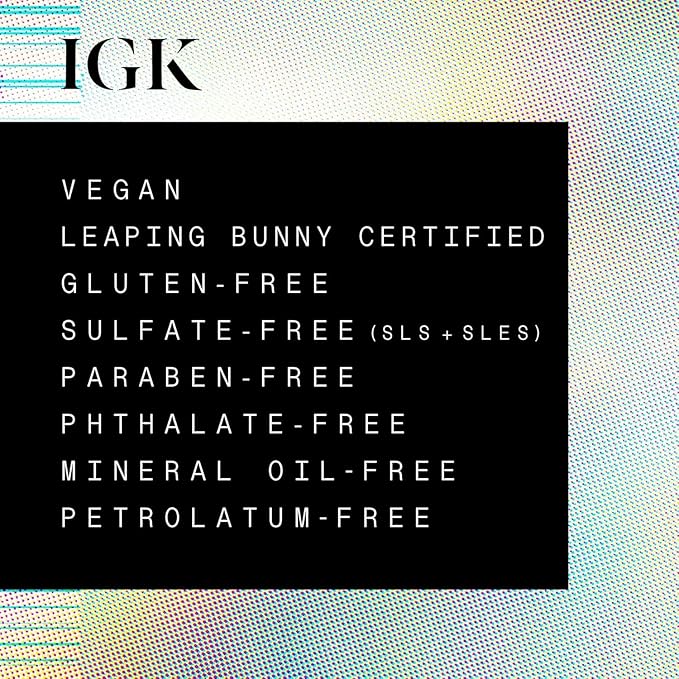 IGK Antisocial Midnight Silk Bond-Building Dry Hair Mask – No-Rinse Leave-In Treatment with Vegan Silk Protein – Limited Edition Design, 5 oz