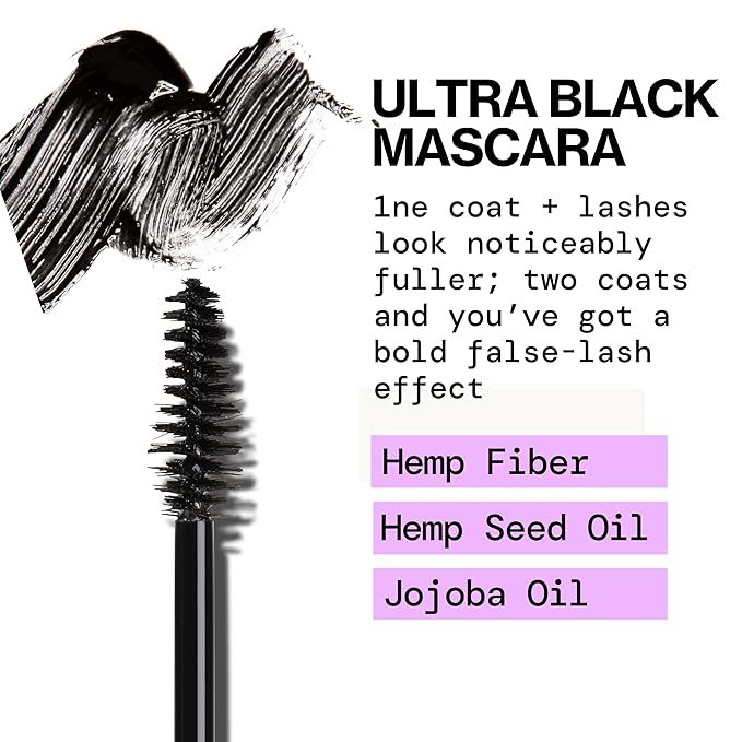 Pacifica Beauty, Highest Lash Chronic Volume Mascara, Black, Lash Lift + Conditioning, Vitamin B + Coconut, Silicone, Sulfate + Paraben Free, Vegan and Cruelty Free