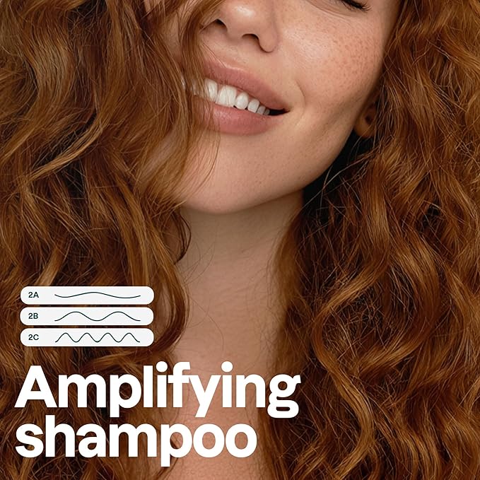 ATTITUDE Amplifying Shampoo for Curly Hair with Coconut Oil, EWG Verified, Vegan and Naturally Derived Ingredients, 2a, 2b, 2c Curl Type, Gives body to Curls, 16 Fl Oz