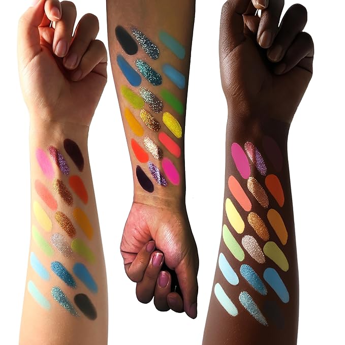 18 color eyeshadow palette,vegan eye shadow with special colors eyeshadow cosmetic Matte duochrome eyeshadow (make up-2)