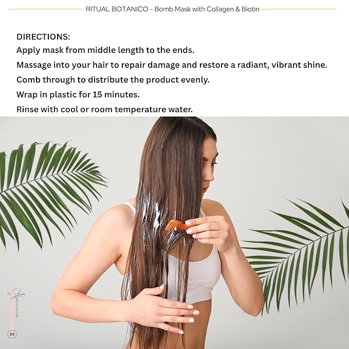 Ritual Botánico Keratina Orgánica | Treatment to Straighten, Repair and Relax Hair | All Natural, Organic & Vegan Ingredients | Product of Colombia (MASK)