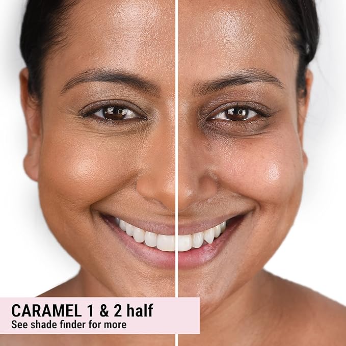 The Good Mineral Loves-You-Back 3in1 Mineral Powder Foundation (CARAMEL 2) | Designed for acne-prone, sensitive skin | 3IN1 - Concealer, Foundation + Powder | No skin agitation with calming Zinc Oxide