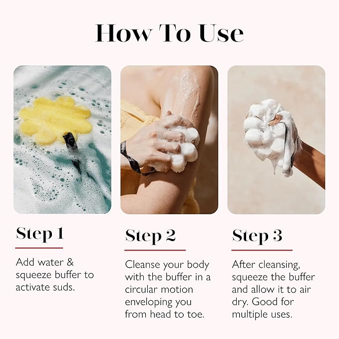 Spongelle Butterfly Eco Collection Animals Kids Buffer Body Scrubber | Bath & Shower Loofah for Kids | Biodegradable, Cruelty-Free, Vegan, Dermatologist-Tested, Made in USA