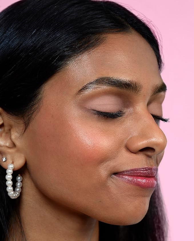 Winky Lux Rose Petal Liquid Eyeshadow, Longwear, Buildable, High-Pigment, Blendable, Crease-Proof, with Hydrating Vitamin E & Mango Seed Butter, Clean Beauty, Cruelty-Free, Vegan, Chamomile Matte