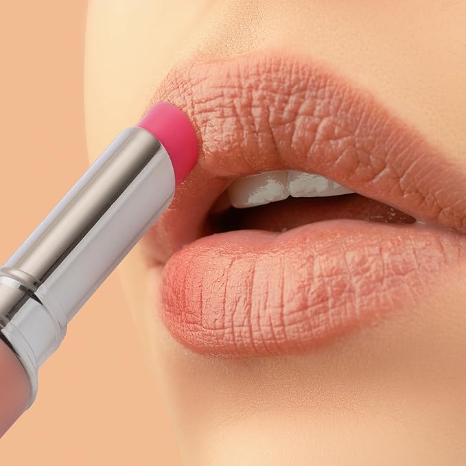 Tinted Lip Balm set of 2- Slightly Pigmented Vegan Lip Tint Balm for Women, Moisturizing & Nourishing Formula with Vitamin E