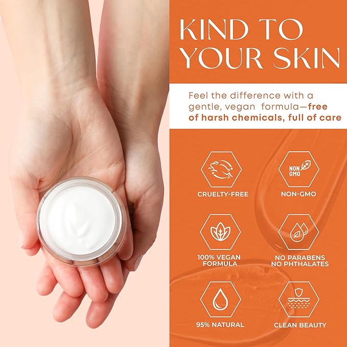 Vitamin C & Collagen Face Moisturizer – Hydrating Anti Aging Cream for Smooth & Radiant Skin, Firms & Revives Dull Complexion – Dermatologist Tested, Korean Skin Care, Clean Beauty – 2 Pack