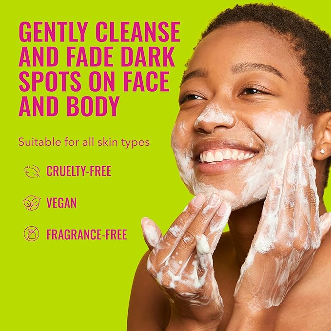 Good Molecules Brightening & Dark Spots Bar Pack 2 – 85 g / 3 oz Each | Soap Free Face & Body Cleansing Bar with Tranexamic Acid, Kojic Acid & Niacinamide