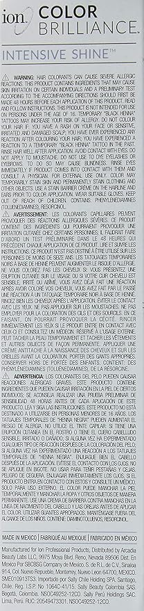 ion Permanent Creme Hair Color 6A Dark Ash Blonde, Vegan, Cruelty Free, PPD Free, 100% Gray Coverage, LongLasting, FadeResistant Color, 2.05 oz