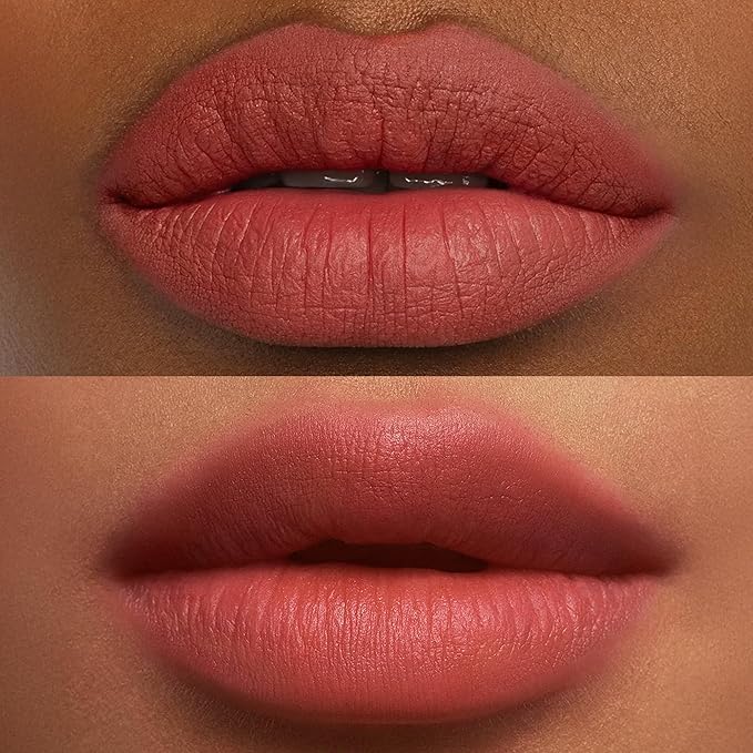 about-face Blur Matte Lip Plump – Soft-Matte Liquid Lipstick with Plumping Effect – Hydrating, Vegan, Cruelty-Free, Clean Beauty – 0.2 oz (Coquette - Rosy Peach)