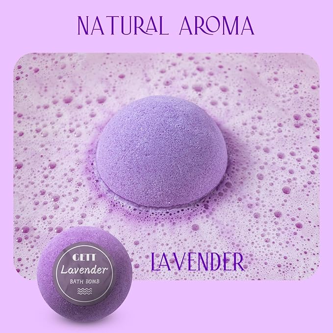 GETT Bath Bombs Gift Set,12pcs Individually Wrapped Natural & Moisturizing Bath Bombs for Women,Men & Kids, Relaxing Bubble Bath, Handmade Birthday Gift for Wife & Mom, Luxury Organic Bath Essentials