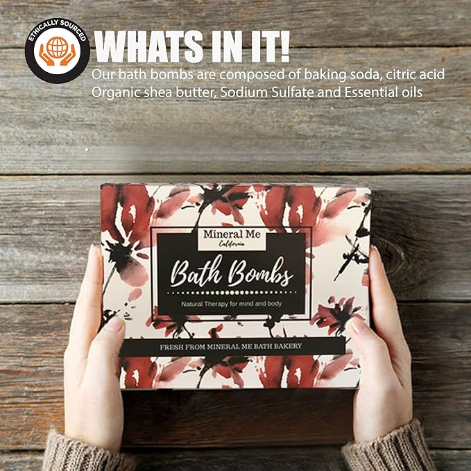Bath Bombs for Women Relaxing with Inspirational Messages, 12 Natural and Organic Bath Bombs with Essential Oils & Skin Moisturizing Shea Butter. Easter Basket Essentials Gift for Wife, Girlfriend,