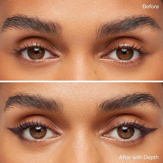 Kosas Soulgazer Gel Eyeliner (Depth) - Waterproof, Smudge-Proof Pen with Hyaluronic Acid - Retractable Eyeliner Pencil with Sharpener & Smudger, Long-Lasting - Warm Brown Matte