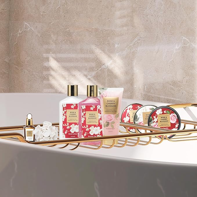 Mothers Day Gifts for Mom Spa Gift Set for Women 17Pcs Luxury Bath & Body Gift Set Beauty Care Kit with Necklace | Valentines Day, Birthday, Christmas Gifts for Her Wife Pampering Kit for Travel